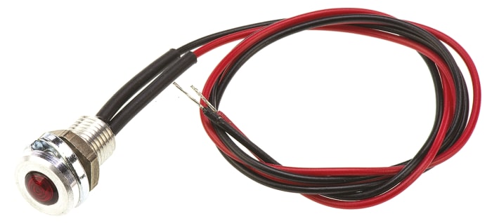 OXL/CLH/63/24AC/FL30/AL This Oxley OXL/CLH/63 Series panel mount indicator features a red LED and is rated for 24V AC operation. It offers IP66 protection and flying lead termination.