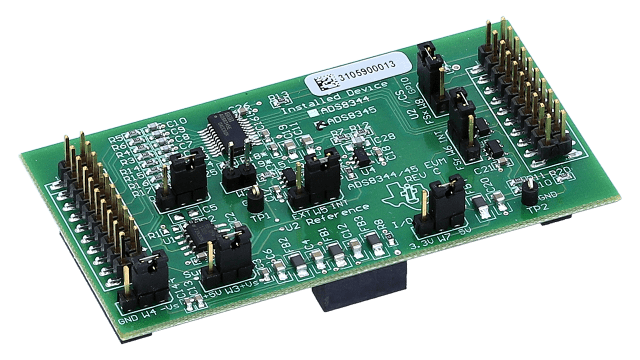 ADS8345E The ADS8345E is a 16-bit, 100 kSPS successive approximation (SAR) analog-to-digital converter with 8 single-ended (or 4 differential) input channels and a SPI serial interface.