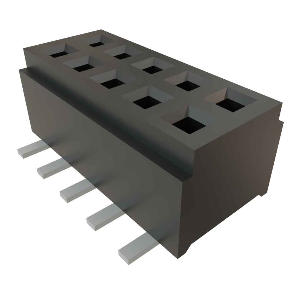 FTMH-105-03-F-DV Samtec FTMH-105-03-F-DV is a 10-position, 2-row, 1mm pitch surface mount header with male pins, unshrouded, for board-to-board applications.