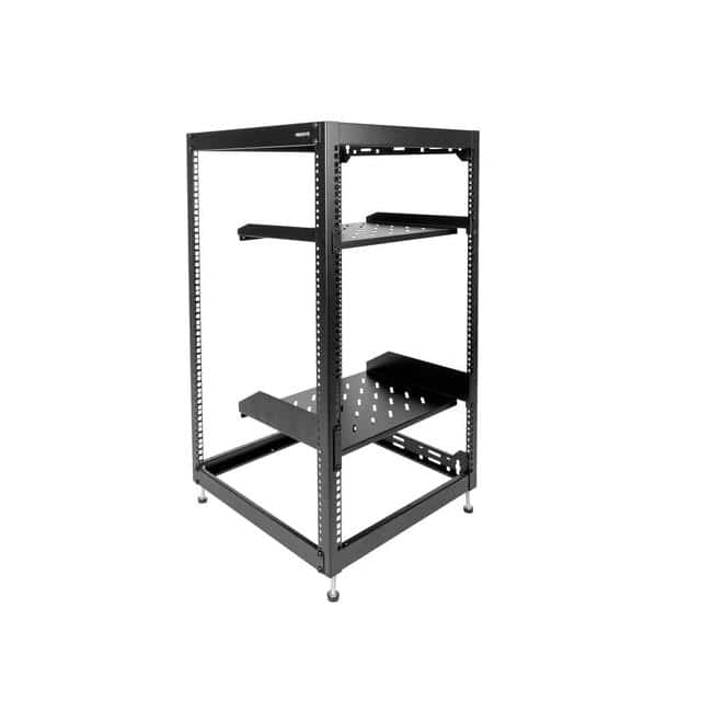 MI-7631 20U 19" Black Steel Open Frame S