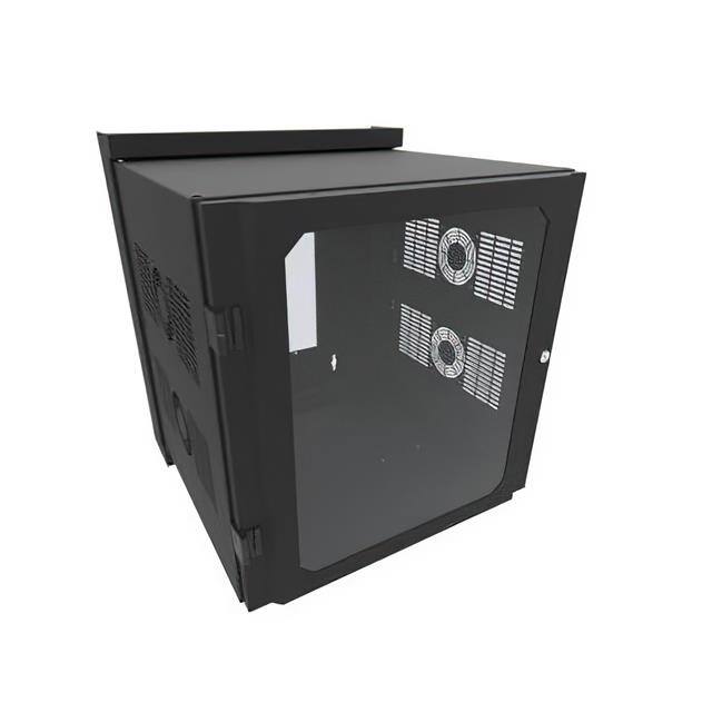 HWM2412U20WDBK 12U 24W 25.7D SWING OUT WALL CAB