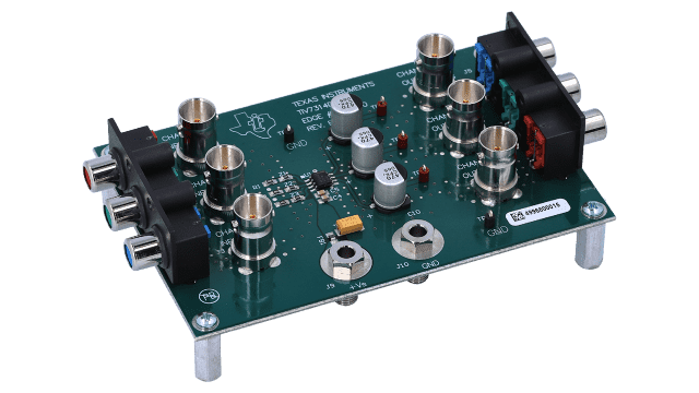 THS7314 The Texas Instruments THS7314 is a 3-channel SDTV video amplifier designed for CVBS, S-Video, and Y'P'BP'R signals. It features integrated 5th-order low-pass filters and a built-in 6dB gain.