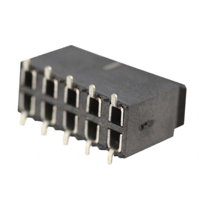 963210-2000-AR-PR CONN RCPT 10POS 0.1 GOLD SMD