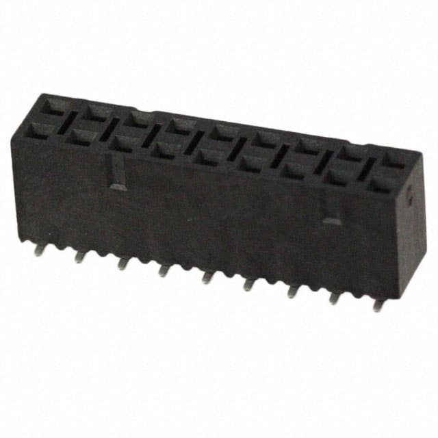 963218-2000-AR-PR CONN RCPT 18POS 0.1 GOLD SMD