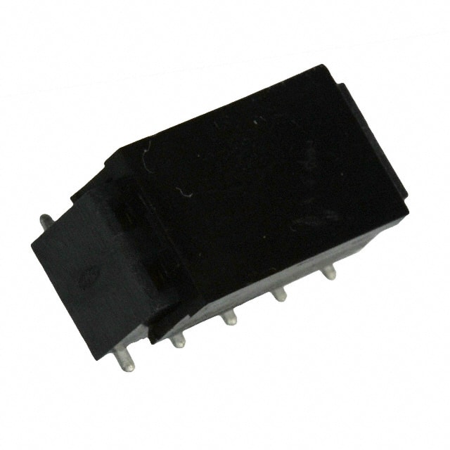 966210-2000-AR-PR CONN RCPT 10POS 0.1 GOLD SMD
