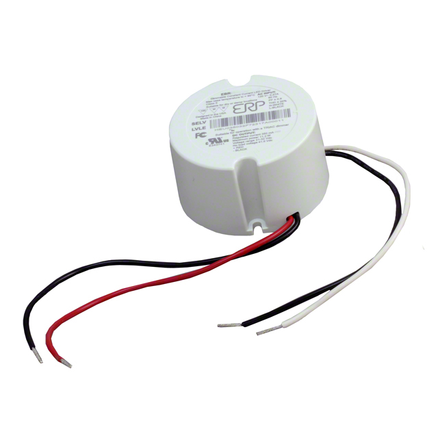 EBR010U-0250-42 Constant current LED driver with AC-DC converter topology. Single output of 250 mA at 30-42V, 11W, 87% efficiency.