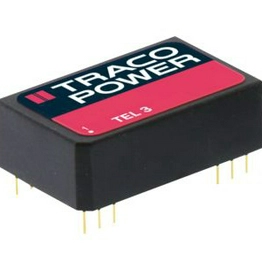 SNDHS100B05 The TRACO Power TEL 3-2423 is a 3W DC-DC converter with an input voltage range of 18-36V and dual outputs of ±15V. It offers 1.5 kV isolation and operates within a temperature range of -40°C to 85°C.