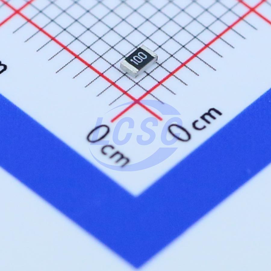 0805W8J0100T5E The Uniroyal Electronics 0805W8J0100T5E is a surface mount chip resistor with 100 kOhm resistance and ±1% tolerance. It comes in a standard package of 4000 units on tape and reel.