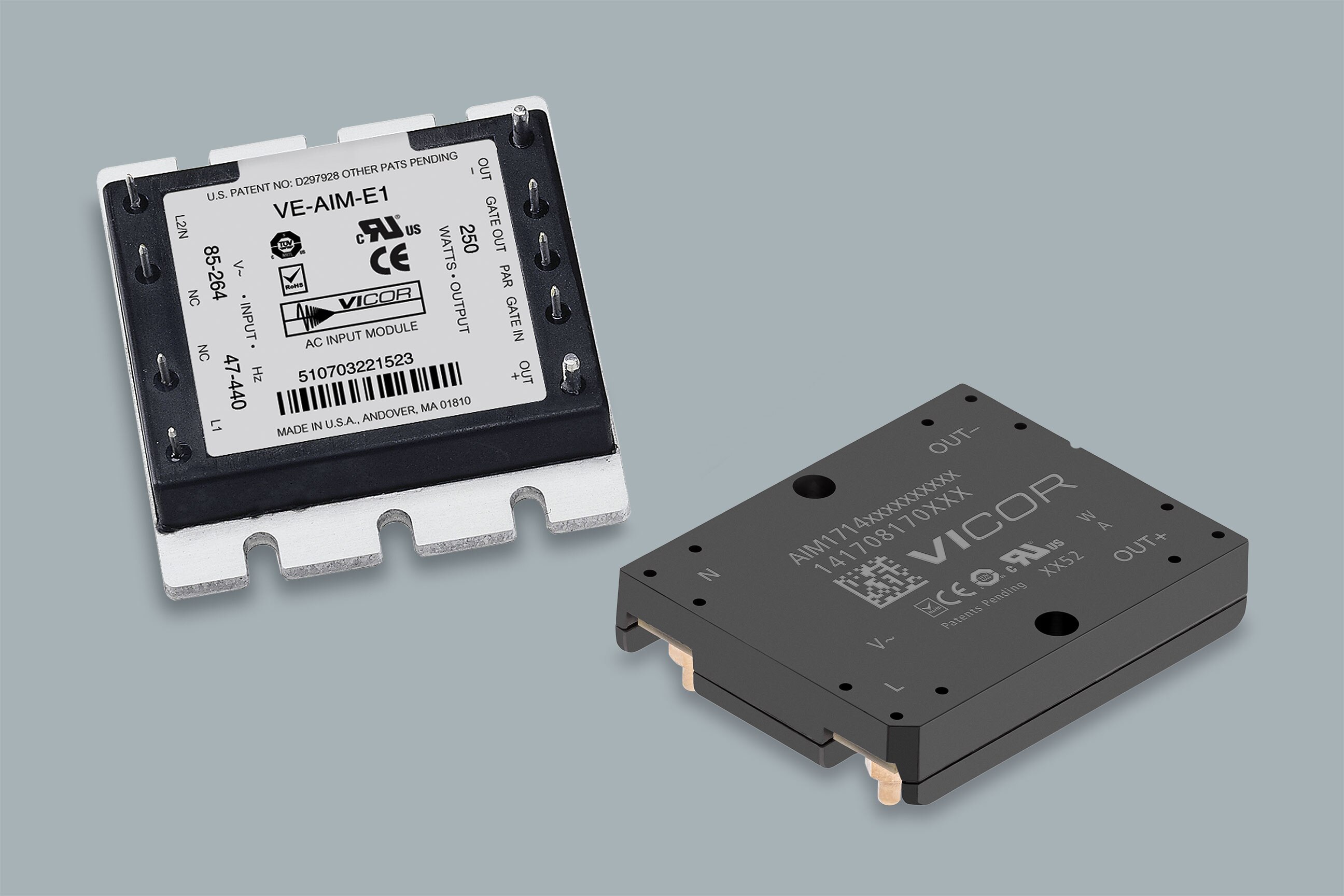 VE-AIM-I1 The Vicor VE-AIM-I1 is an AC Input Front-End Module designed for worldwide AC mains interfacing. It offers operating temperatures from -40 to 100°C and RoHS3 compliance.