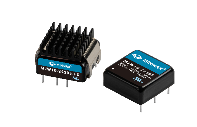 MJW10-12S12 The MINMAX MJW10-12S12 is a 10W isolated DC-DC converter in a 1"x1" package. It offers wide 2:1 input voltage range and 1500VDC I/O isolation.