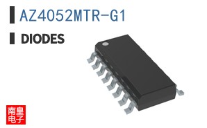 AZ4052MTR-G1 The Diodes Incorporated AZ4052MTR-G1 is a dual 4-channel analog multiplexer/demultiplexer. It features a 70MHz bandwidth and operates over a wide voltage range.