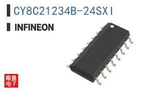 CY8C21234B-24SXI The Infineon CY8C21234B-24SXI is an 8-bit microcontroller with 8KB of Flash memory and a clock speed of 24MHz. It features 12 I/O pins and operates within a voltage range of 2.4V to 5.25V.