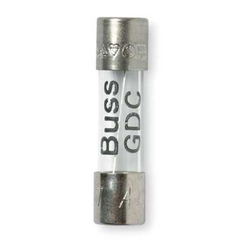 GDC-500MA Eaton GDC-500MA is a 500 mA, 250 V cartridge glass fuse with slow blow response and 35A breaking capacity. Housed in a 5mm x 20mm package requiring a holder.