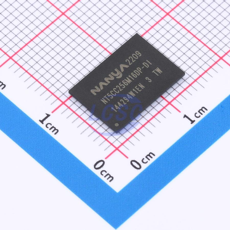 NT5CC256M16DP-DI The Nanya Technology NT5CC256M16DP-DI is a memory component. It features RoHS3 compliance and an MSL 1 rating.