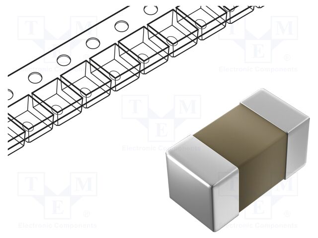 C3225X5R1H106K250AB This is a 10µF 50V X5R ceramic capacitor from TDK in a 1210 (3225 metric) package. It features low ESL and is suitable for general purpose applications.