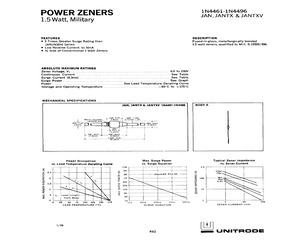 1N4468JANTX The 1N4468JANTX is a Zener Diode with a nominal voltage of 13V and a power dissipation of 1.5W. It is housed in a DO-41 through-hole package.