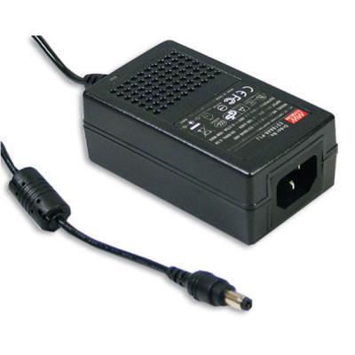 GS25A15-P1J The Mean Well USA GS25A15-P1J is a 25W AC/DC desktop adapter with a 15V output. It offers Level V efficiency and an IEC 320-C14 input connector.