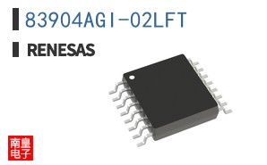 83904AGI-02LFT The Integrated Device Technology 83904AGI-02LFT is a clock buffer IC operating at 200 MHz. It features a 3:4 fanout and supports LVCMOS/LVTTL logic levels.
