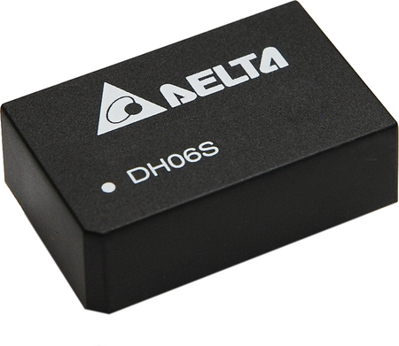 DH06S2405A The DH06S2405A is an isolated DC DC converter from Delta Electronics. It provides a regulated 5V output at 1.2A with 6W power, featuring overcurrent, short circuit, and under-voltage lockout protection.