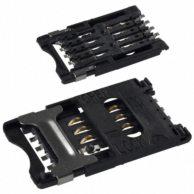 CCM03-3013 CONN SIM/SAM CARD HINGED TYPE