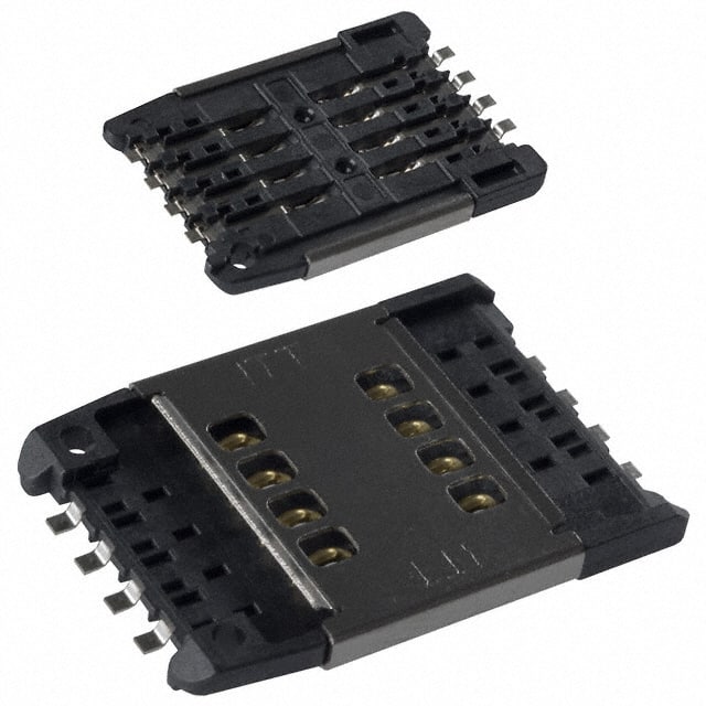 CCM03-3504 CONN SIM/SAM CARD PUSH-PULL R/A