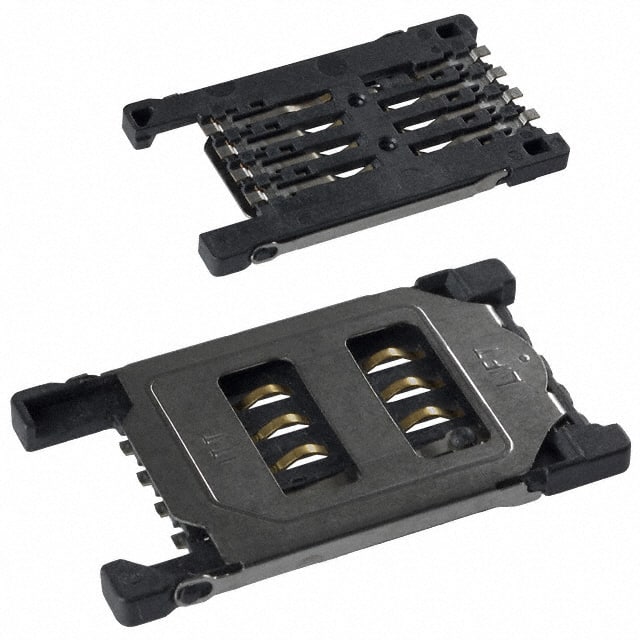 CCM03-3518 CONN SIM/SAM CARD HINGED TYPE