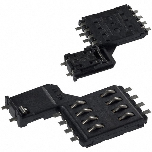 CCM04-1316 CONN SMART CARD PUSH-PULL R/A