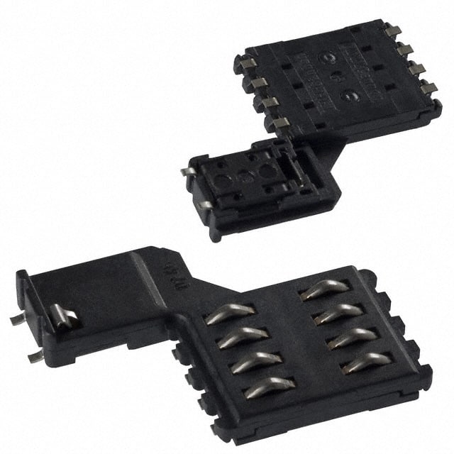 CCM04-1317 CONN SMART CARD PUSH-PULL R/A