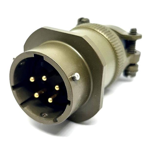MSW01E14-5P-SR CABLE MOUNT RECEPTACLE, WITH STR