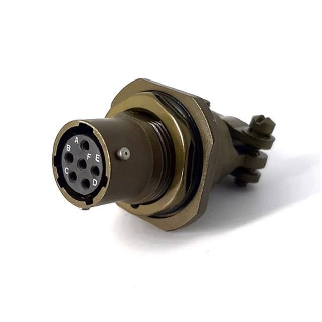 MSW07A10-98S-SR JAM NUT RECEPTACLE, WITH STRAIN