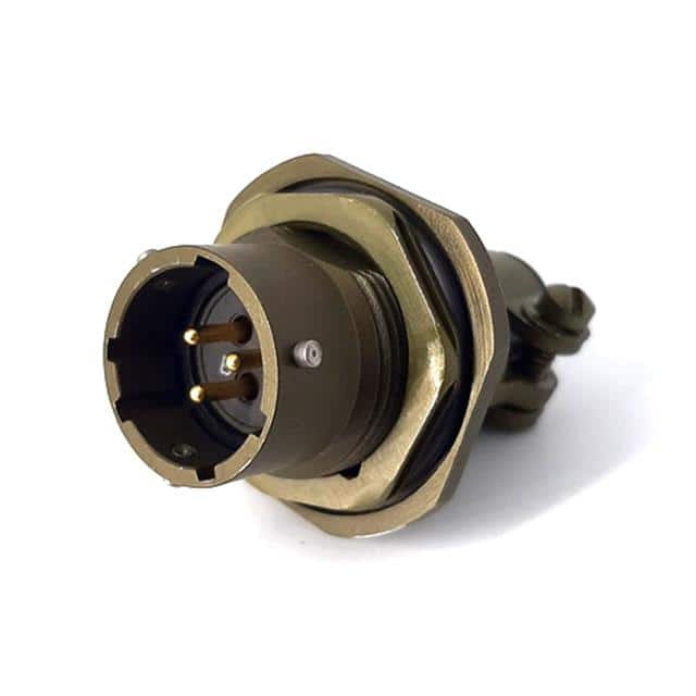 MSW07E12-3P-SR JAM NUT RECEPTACLE, WITH STRAIN