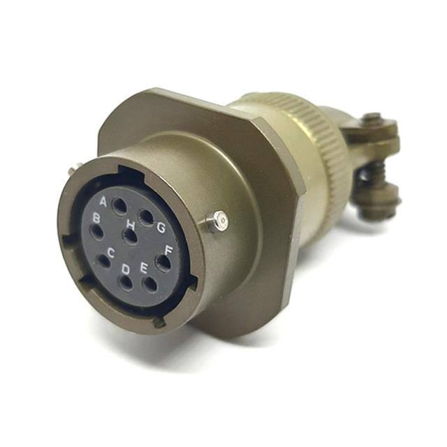 MSW01E12-8S-SR CABLE MOUNT RECEPTACLE, WITH STR