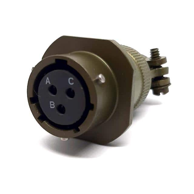 MSW01E12-3S-SR CABLE MOUNT RECEPTACLE, WITH STR