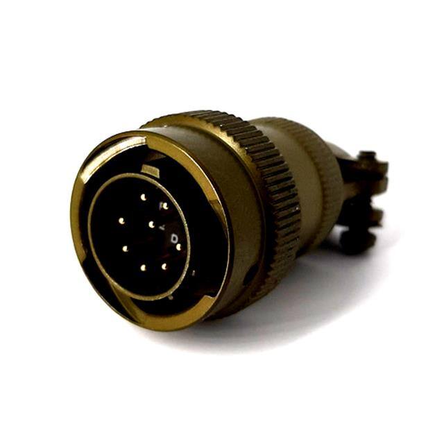 MSW06A12-8P-SR CABLE PLUG, WITH STRAIN RELIEF C