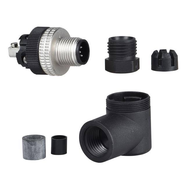 XZCC12MCM50B MALE, M12, 5 PIN, ELBOWED CONNEC