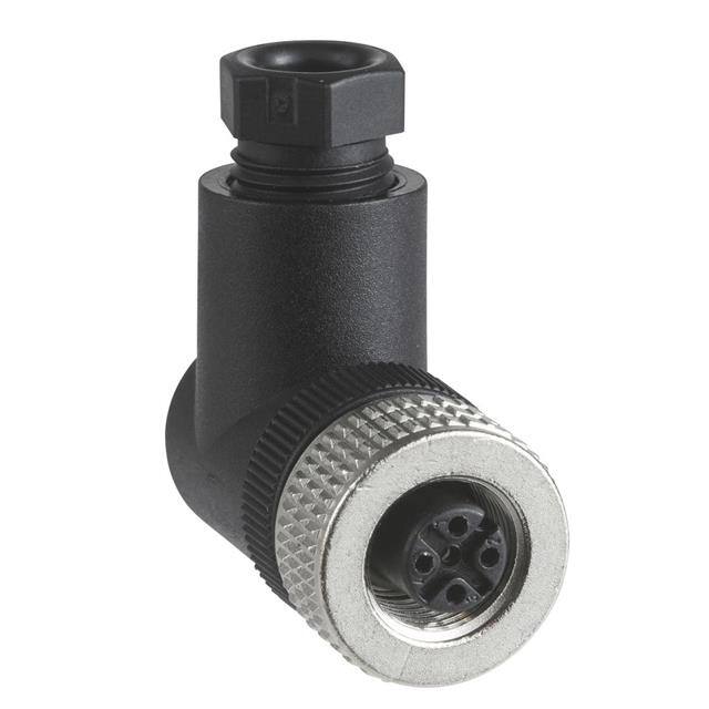 XZCC12FCM50B FEMALE, M12, 5 PIN, ELBOWED CONN