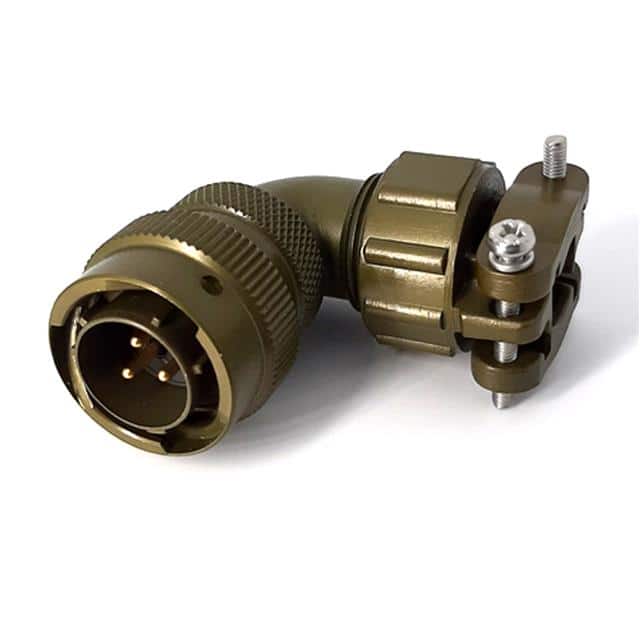 MSW08E12-3P-SR RIGHT ANGLE CABLE PLUG, WITH STR