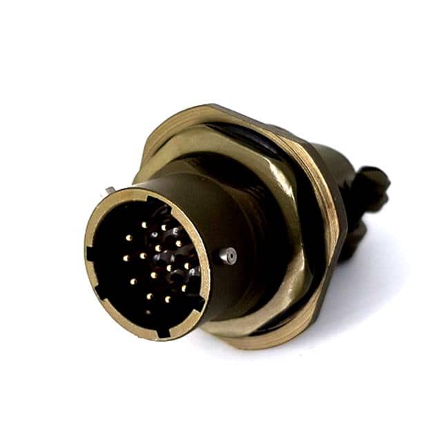 MSW07A12-14P-SR JAM NUT RECEPTACLE, WITH STRAIN