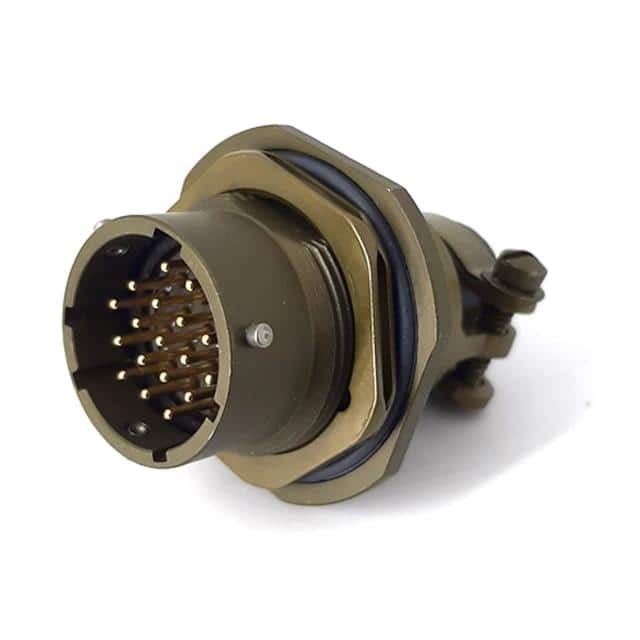 MSW07E14-18P-SR JAM NUT RECEPTACLE, WITH STRAIN