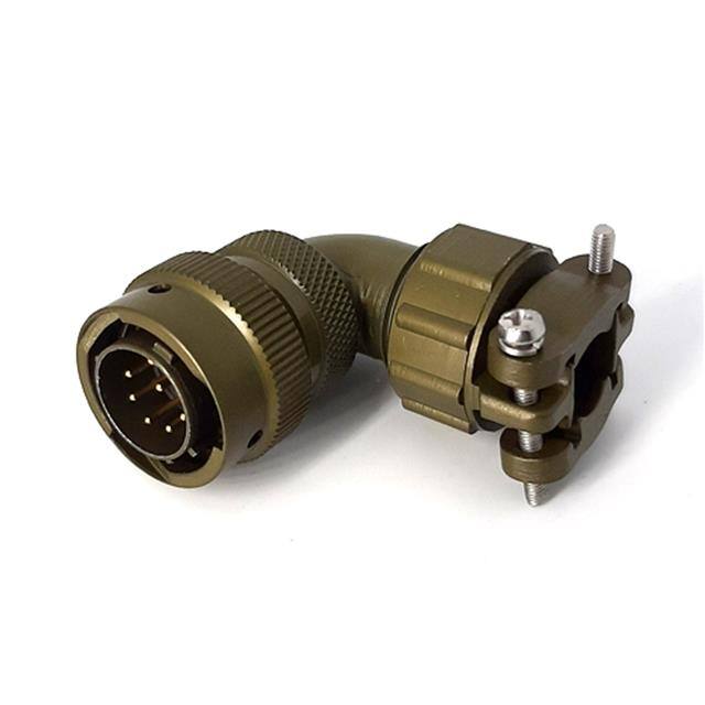 MSW08E12-8P-SR RIGHT ANGLE CABLE PLUG, WITH STR