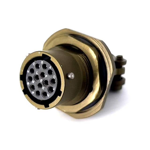 MSW07E12-14S-SR JAM NUT RECEPTACLE, WITH STRAIN