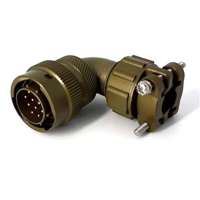 MSW08E12-10P-SR RIGHT ANGLE CABLE PLUG, WITH STR