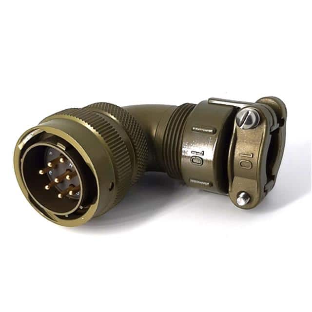 MSW08E16-8P-SR RIGHT ANGLE CABLE PLUG, WITH STR