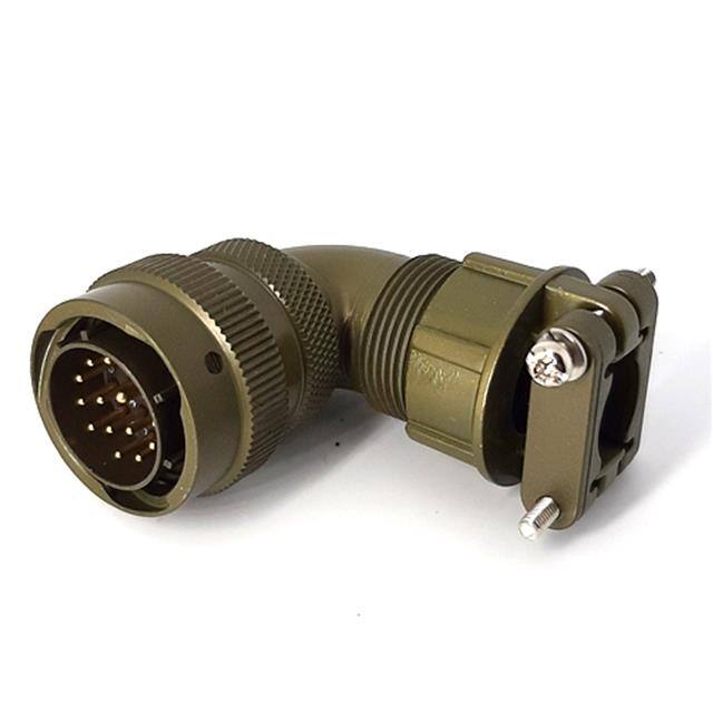MSW08E14-15P-SR RIGHT ANGLE CABLE PLUG, WITH STR