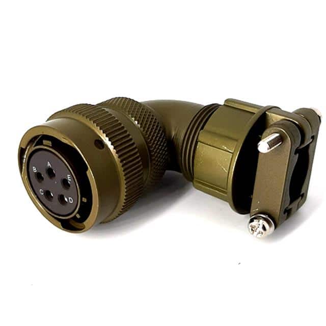 MSW08E14-5S-SR RIGHT ANGLE CABLE PLUG, WITH STR