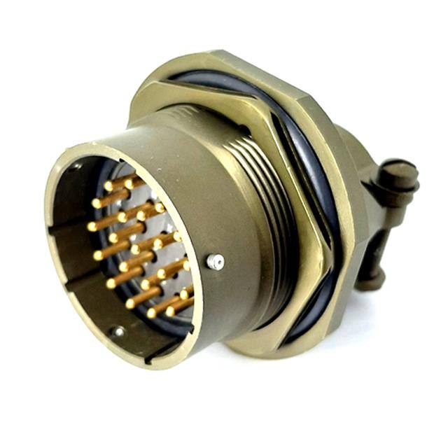 MSW07A22-21P-SR JAM NUT RECEPTACLE, WITH STRAIN