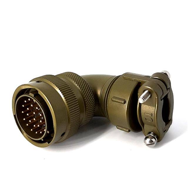 MSW08E16-26P-SR RIGHT ANGLE CABLE PLUG, WITH STR