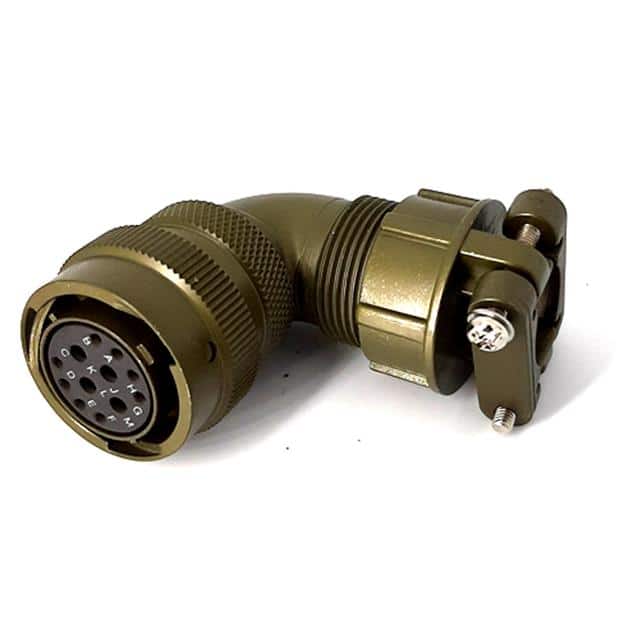 MSW08E14-12S-SR RIGHT ANGLE CABLE PLUG, WITH STR