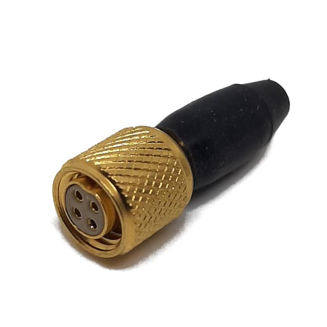MSW-G-B-04S PLUG, 4 POS, GOLD- PLATED SOCKET