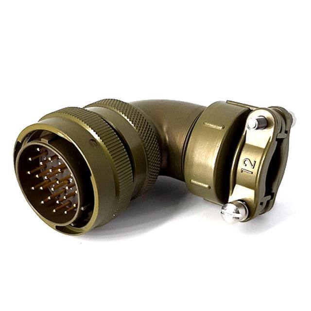 MSW08E20-24P-SR RIGHT ANGLE CABLE PLUG, WITH STR